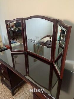 Solid Wood Dressing Table And Mirror