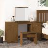 Solid Wood Pine Dressing Table Set With A Mirror Desk Multi Colours Vidaxl