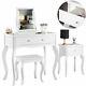 Sorrento Modern Dressing Table Side Table Jewellery Cabinet Led Mirror Stool Set