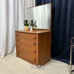 Stag Chest Of Drawers Dressing Table Mirror Vintage Retro Ron Carter Can Deliver