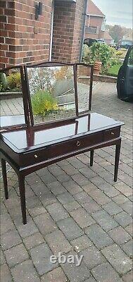 Stag Minstrel Dressing Table with 3 Drawers and Triple Mirror