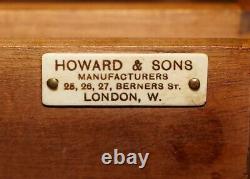 Stunning Antique Circa 1880 Howard & Son's Tiger Oak Dressing Table & Mirror