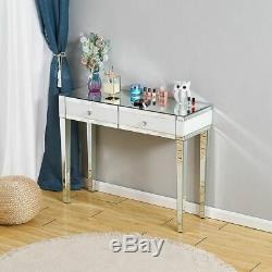 Table Dresser Bedroom Furniture Beautify Mirrored Dressing Table Console Corner