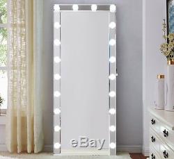 Tall Hollywood Light Dressing Mirror Glass Wall Make Up Large Bluetooth Speaker