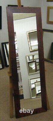 Trade Priced-dark Red Mahogany Solid Oak Long And Full Length Dressing Mirrors