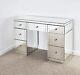 Venetian Mirror 7 Draw Dressing Table In Silver 120cm Cheapest In The Uk