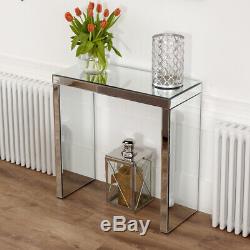 Venetian Mirrored Compact Console Table Dressing Table -VEN38