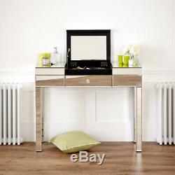 Venetian Mirrored Compartment Dressing Table Bedroom Furniture VEN92
