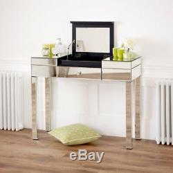 Venetian Mirrored Compartment Dressing Table Hall Console BRAND NEW VEN92