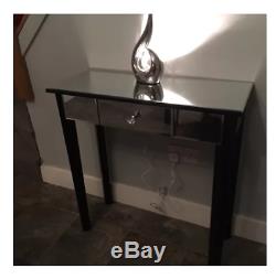 Venetian Mirrored Console Table Small Hallway Furniture Modern Glass Dressing