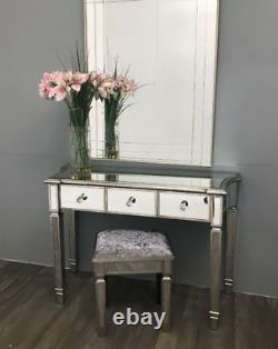 Venetian Mirrored Dressing Table Antique French Furniture Large Console Storage