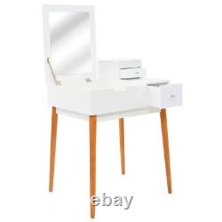 VidaXL Dressing Table with Mirror MDF 60x50x86cm Makeup Vanity Desk Furniture