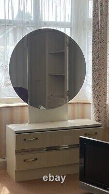 Vintage Dressing Table With Mirror And Two Drawers Free Local Delivery