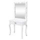 White/black Large Vanity Dressing Table Set Lighted Makeup Mirror Hifi Xmas Gift