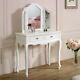 White Dressing Table Tabletop Vanity Mirror French Shabby Chic Bedroom Furniture