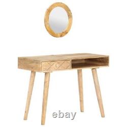 Wooden Dressing Table Console Tables Mirror Wood Bedroom Drawer Makeup Desk