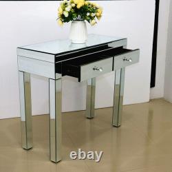 2drawers Dresser Mirrored Dressing Table Haute Console Gloss Maquillage Vanity Table