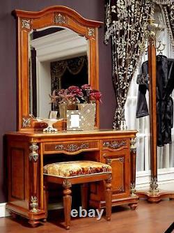Baroque Roco Dressing Table Miroir De Luxe Classe Coffre De Tiroirs Console Table