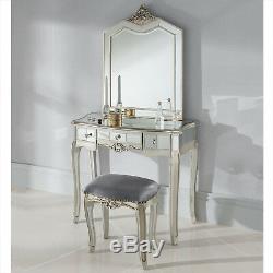 Chambre Miroir Coiffeuse Console Table De Chevet Commode Verre Français