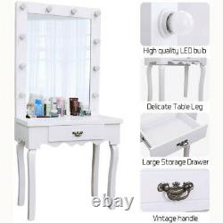 Classic Hollywood Led Light Vanity Table Miroir Avec Table De Maquillage Mijot