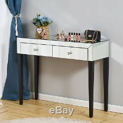 Coiffeuse Vanity Mirrored Dresser Console Chambre Miroir Bureau Maquillage