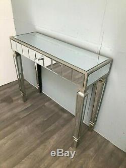 Console Mirrored Table / Bureau / Coiffeuse Chambre Maison Verre Mince Pour Stockage