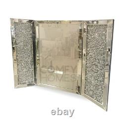 Crushed Crystal Dressing Table Mirror 60x80cm Livraison Gratuite Disponible