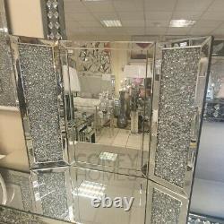 Crushed Crystal Dressing Table Mirror 60x80cm Livraison Gratuite Disponible
