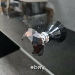 Diamond Crush Crystal Top Black Miroir De Verre 2 Tiroirs Console