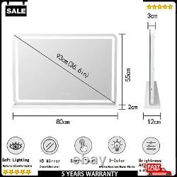 Grand miroir de maquillage Hollywood de table de toilette avec éclairage LED et support USB