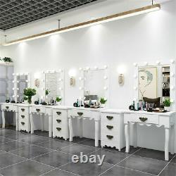 Grande Dressing Table Set Maquillage Miroir Bijouterie Organisateur Cabinet 10 Ampoules Led