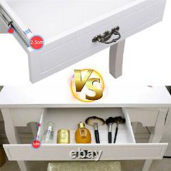 Hollywood Style Lighted Vanity Maquillage Miroir Table De Dressing 10 Ampoules Led+ Tiroir
