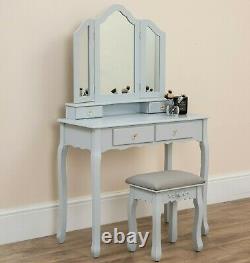 Miroir De Style Français Habillage Table Shabby Chic Meubles De Chambre En Argent Verre