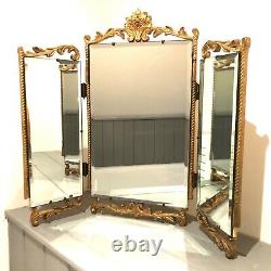 Miroir Par Atsonea Rococo Triptyque Table Dressing Miroir Vers Les Années 1940