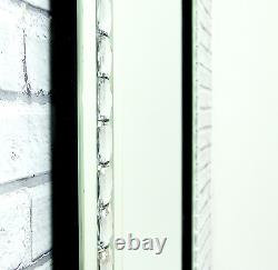 Miroir sur pied de sol en verre de cristal argenté Argenta Cheval Dress de 150cm x 40cm.