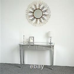 Royaume-uni Mirrored Console Table Hallway Mirrored Drawer Dressing Lounge Chambre