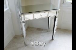 Verre Antique Silver Dressing Console Mirrored Côté Salle Sofa Table (de Dx3698)