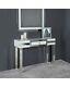 Verre Blanc Chrome Mirrored Luxe Une Console Tiroir Table Coiffeuse