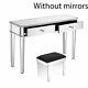 Verre Mirrored Table 2 Dressing Tiroirs 3 Tabouret Table Pliante Mobilier Dresser