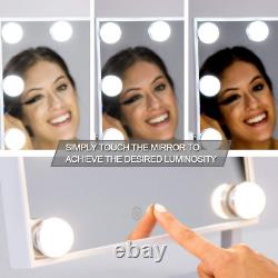 Waneway Hollywood Miroir Avec Lumières Pour La Table De Dressing De Maquillage, Éclairé